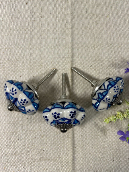 Vintage Ceramic Floral Kitchen Bathroom Bedroom Cupboard Drawer Door Knob Handle