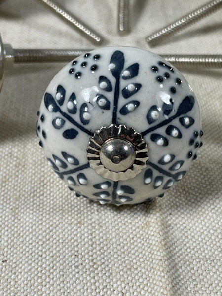 Vintage Ceramic Floral Kitchen Bathroom Bedroom Cupboard Drawer Door Knob Handle