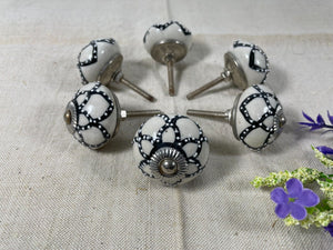 Vintage Ceramic Floral Kitchen Bathroom Bedroom Cupboard Drawer Door Knob Handle