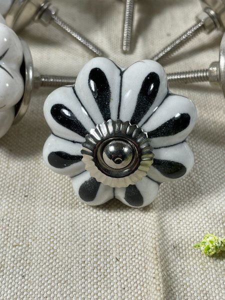 Vintage Ceramic Floral Kitchen Bathroom Bedroom Cupboard Drawer Door Knob Handle