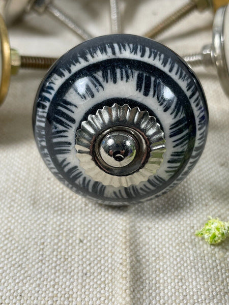 Vintage Ceramic Floral Kitchen Bathroom Bedroom Cupboard Drawer Door Knob Handle
