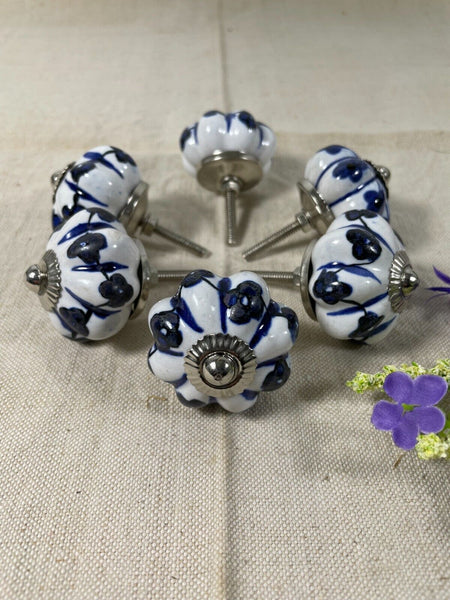 Vintage Ceramic Kitchen Bathroom Bedroom Cupboard Drawer Door Knob Handle