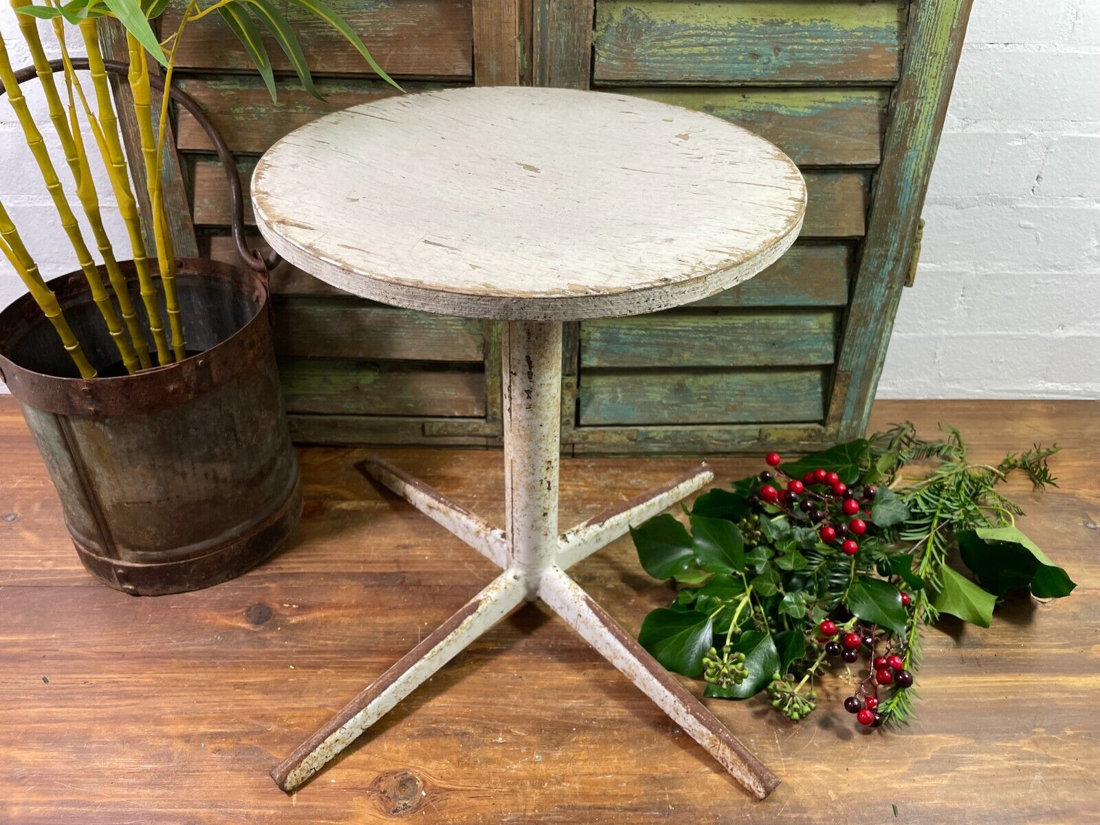 Vintage 1960 French Industrial Adjustable Medical Stool Seat Bar Café Restaurant