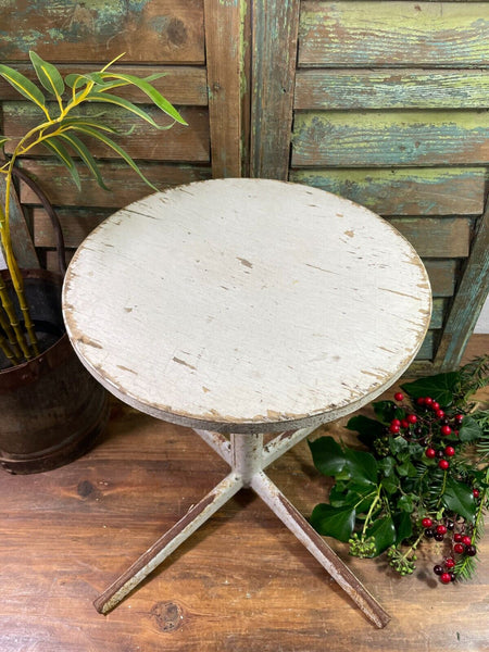 Vintage 1960 French Industrial Adjustable Medical Stool Seat Bar Café Restaurant