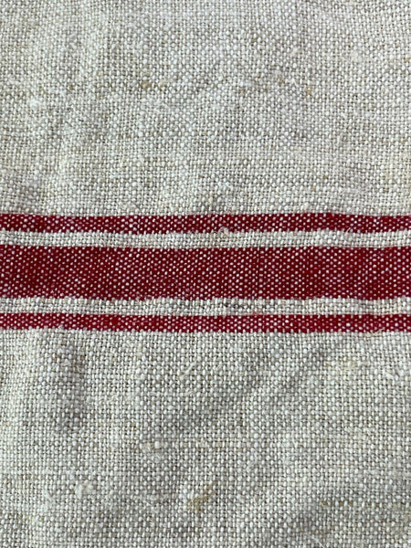 Large Vintage Antique French Hungarian Hemp Linen Table Cloth Upholstery Fabric