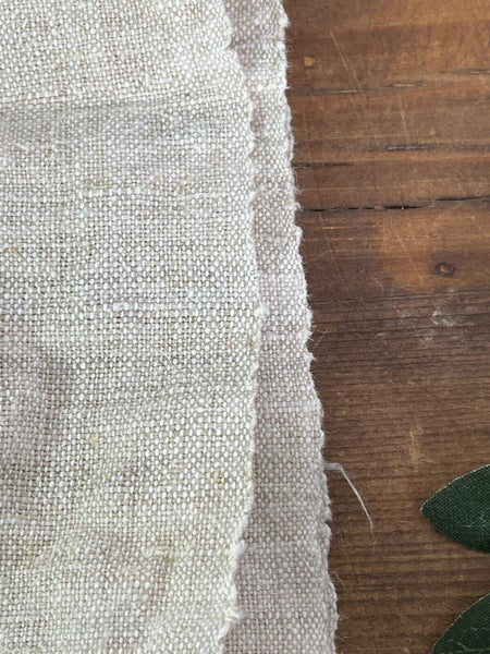 Large Vintage Antique French Hungarian Hemp Linen Table Cloth Upholstery Fabric