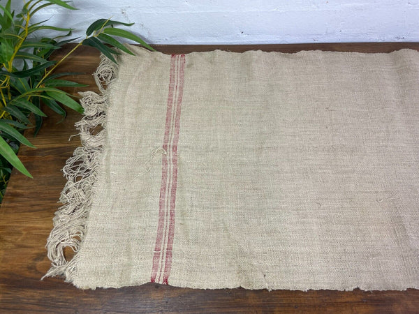 13m Roll Vintage French Hungarian Hemp Linen Table Cloth Upholstery Fabric