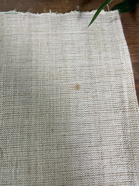 Large Vintage Antique French Hungarian Hemp Linen Table Cloth Upholstery Fabric