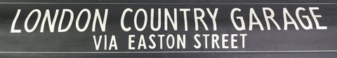 Vintage Original Buckinghamshire Bus Blind London County Garage  High Wycombe