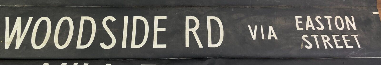 Vintage Original Buckinghamshire Bus Blind Woodside Road Easton St High Wycombe