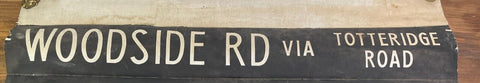 Vintage Original Buckinghamshire Bus Blind Woodside Road Totteridge High Wycombe