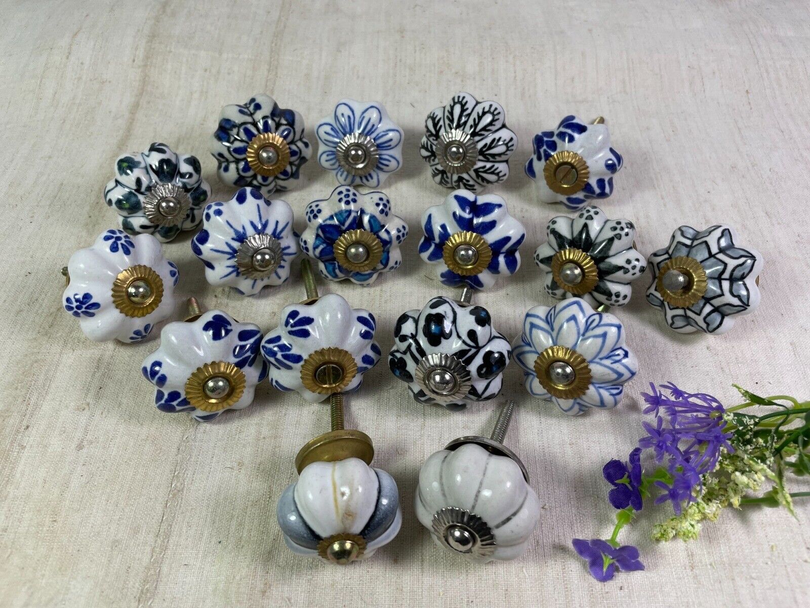Joblot Ceramic Kitchen Bathroom Bedroom Cupboard Drawer Door Knob Handle