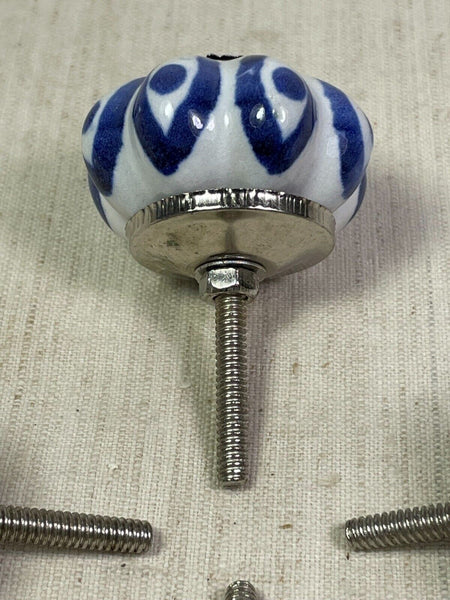 Set 4 Vintage Ceramic Kitchen Bathroom Bedroom Cupboard Drawer Door Knob Handle