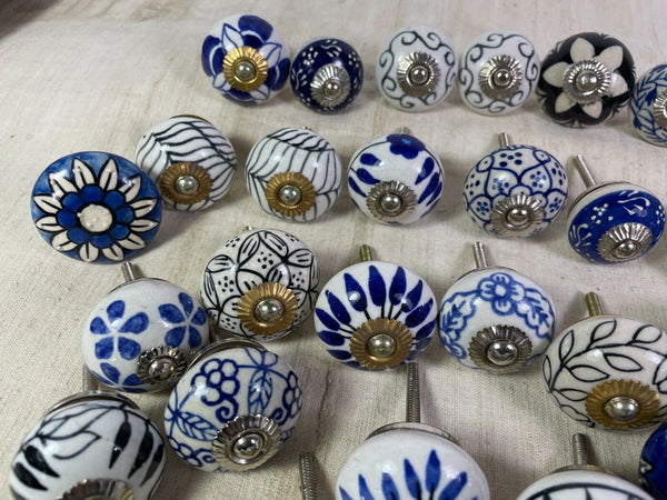 Joblot Vintage Ceramic Kitchen Bathroom Bedroom Cupboard Drawer Door Knob Handle