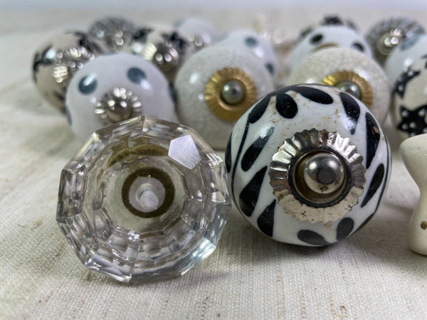 Stars/spots Ceramic Kitchen Bathroom Bedroom Cupboard Drawer Door Knob Handle