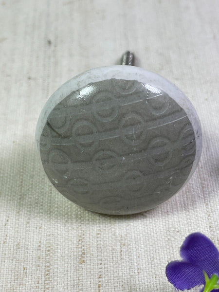 Set 6 Vintage Ceramic Kitchen Bathroom Bedroom Cupboard Drawer Door Knob Handle