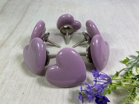 Set 6 Vintage Ceramic Kitchen Bathroom Bedroom Cupboard Drawer Door Knob Handle