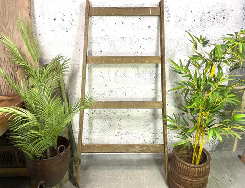 Vintage Rustic French Fruit Picking Decorators Ladder Ladders Decor