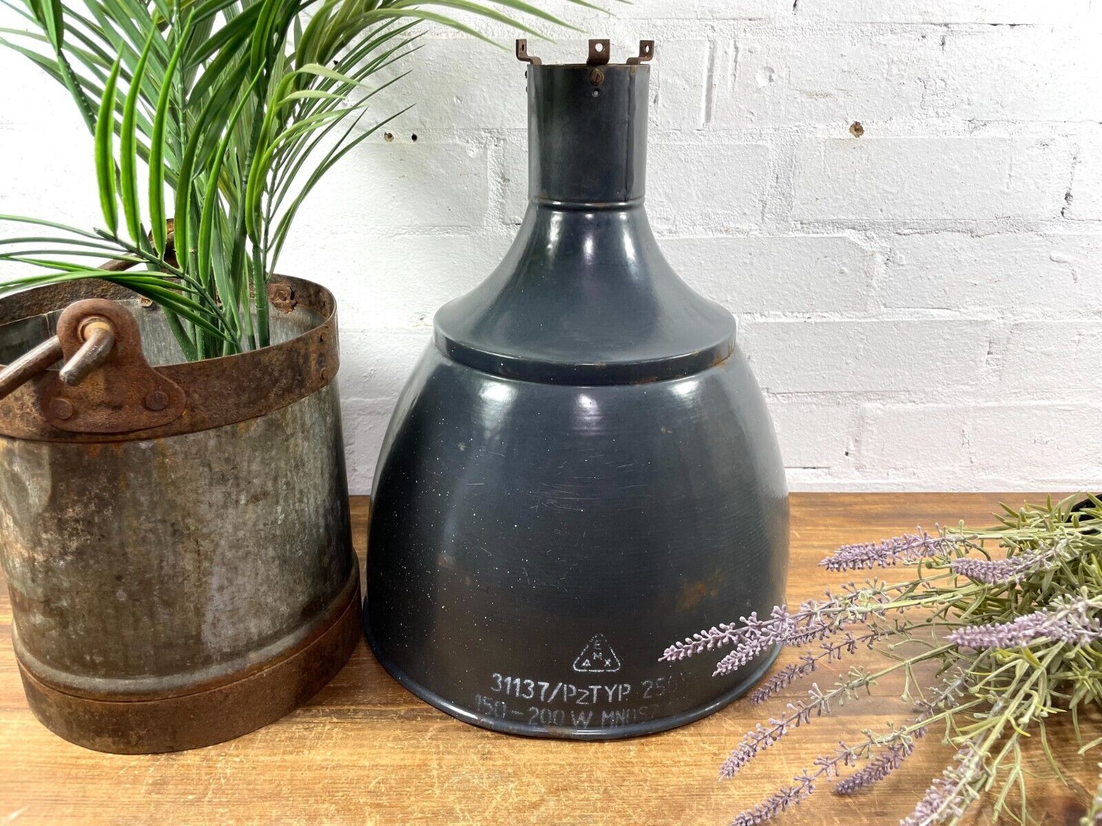 Vintage Industrial Enamel European Factory Ceiling Hanging Pendant Light Shade