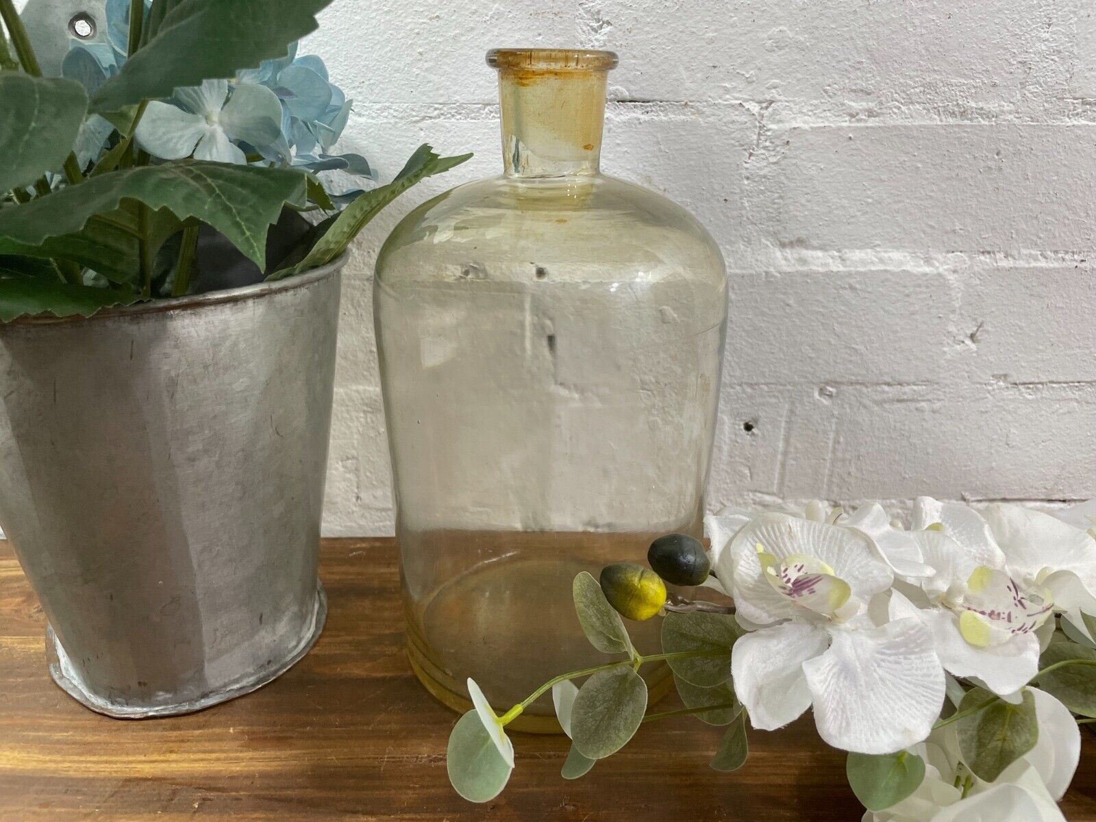 Large Antique Vintage Glass Apothecary Pharmacy Laboratory Chemist Shop Bottle
