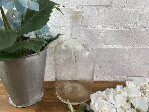 Large Antique Vintage Glass Apothecary Pharmacy Laboratory Chemist Shop Bottle