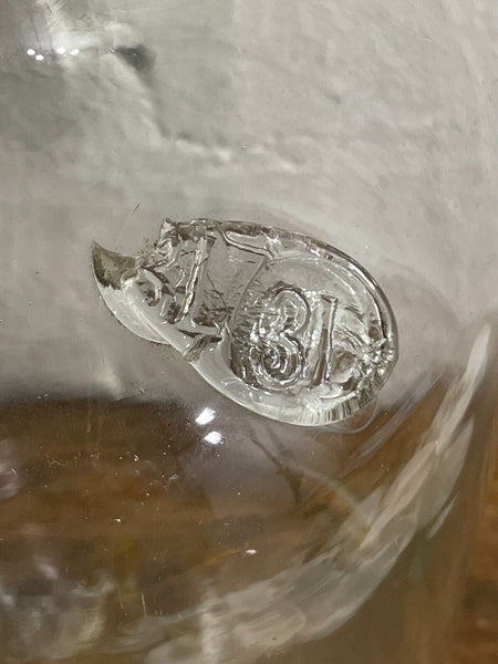 Large Antique Vintage Glass Apothecary Pharmacy Laboratory Chemist Shop Bottle
