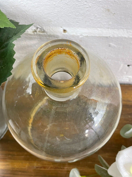 Large Antique Vintage Glass Apothecary Pharmacy Laboratory Chemist Shop Bottle
