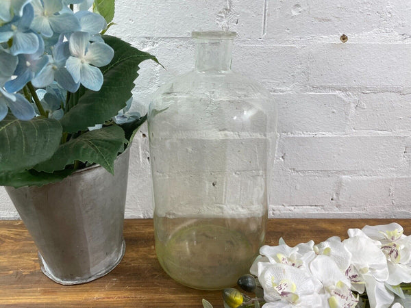 Large Antique Vintage Glass Apothecary Pharmacy Laboratory Chemist Shop Bottle