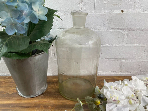 Large Antique Vintage Glass Apothecary Pharmacy Laboratory Chemist Shop Bottle