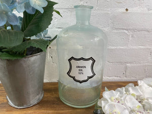 Large Antique Vintage Glass Apothecary Pharmacy Laboratory Chemist Shop Bottle