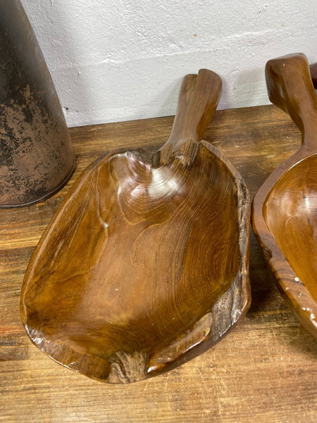 Hand Made Rustic Teak Root Wood Display bowl