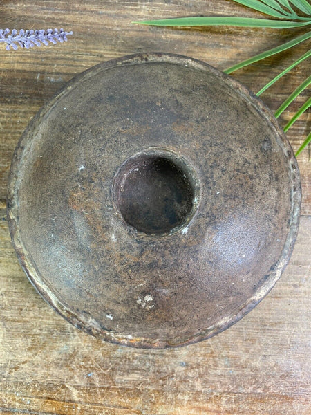 Vintage Rustic Rusty Iron Metal Candle Tea Light Holder Ornament