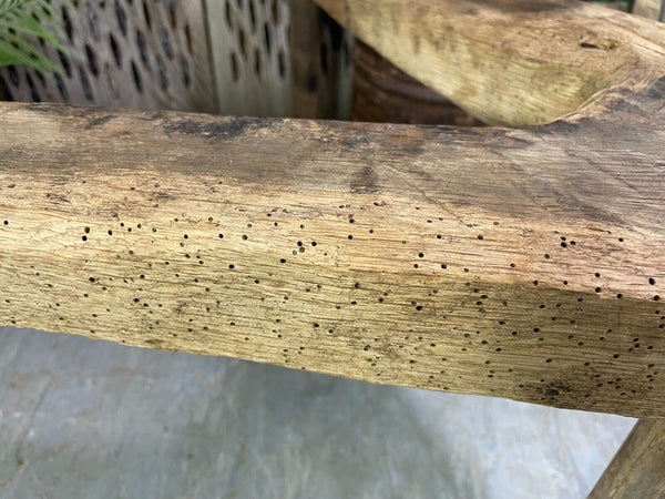 Antique Rustic Hungarian Austrian Primitive Wooden Farming Stool
