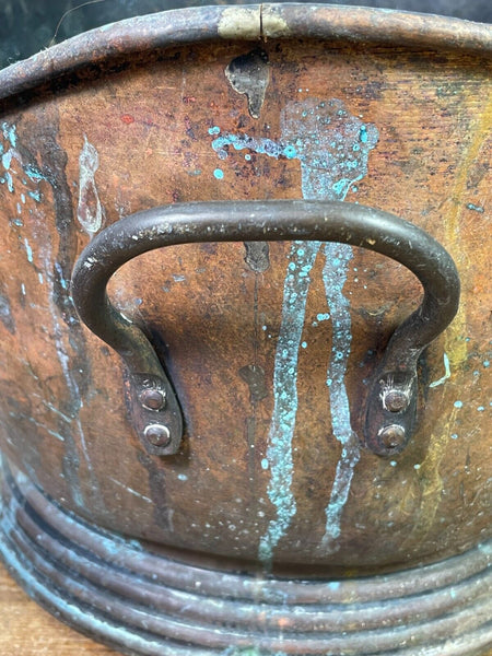 Vintage Copper Helmet Coal Bucket Military Arrow MOD Scuttle Fireside Log Burner