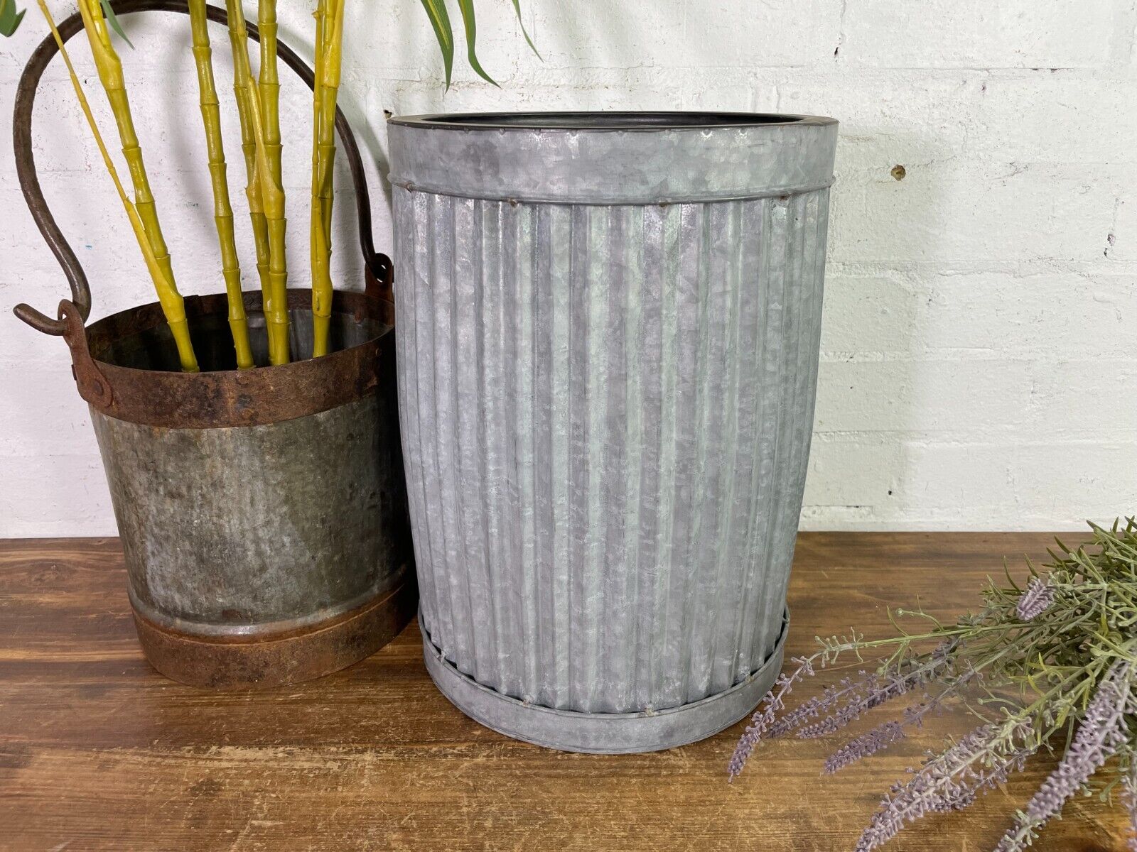Reproduction Galvanised Dolly Tub Planter