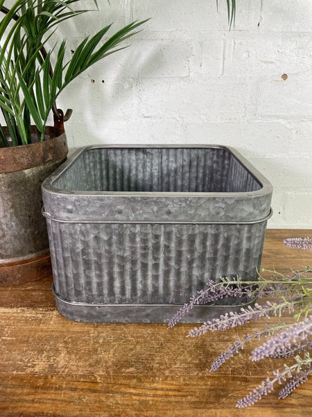 Reproduction Galvanised Dolly Tub Planter