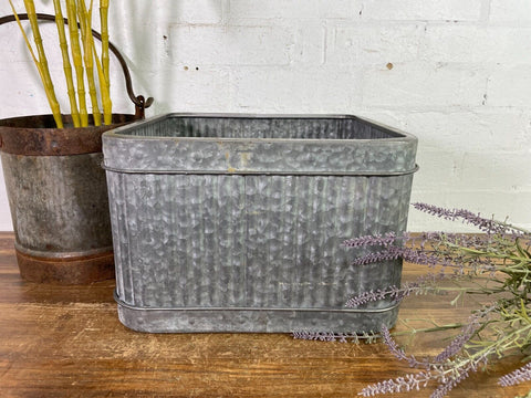 Reproduction Galvanised Dolly Tub Planter