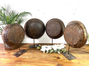 Vintage Rustic Reclaimed Metal Candle Holder