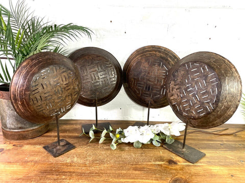 Vintage Rustic Reclaimed Metal Candle Holder