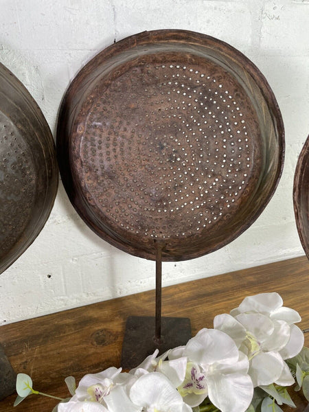 Vintage Rustic Reclaimed Metal Candle Holder
