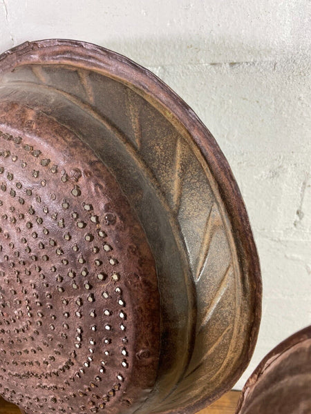 Vintage Rustic Reclaimed Metal Candle Holder